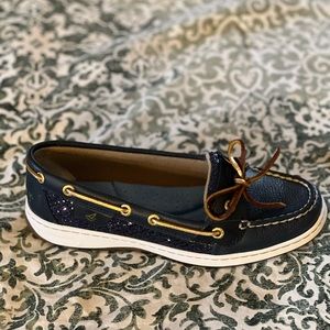 Sperry Angelfish Navy Glitter Size 7M